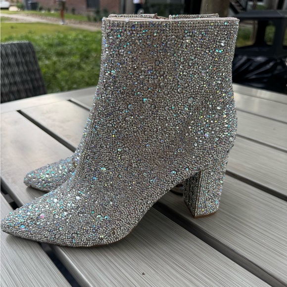 Betsey Johnson Sparkly Boots – Size 9 - Picture 4 of 13